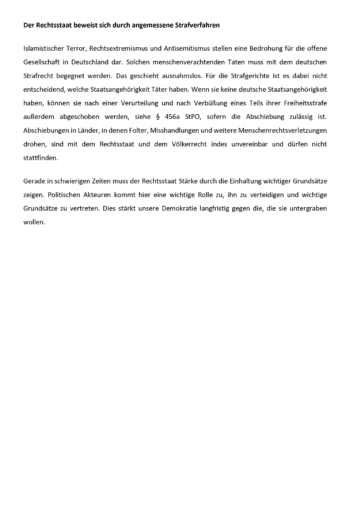 Statement Abschiebung 3